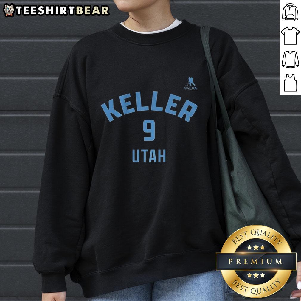 nice-clayton-keller-utah-mammoth-ice-hockey-name-and-number-9-sweatshirt Nice Clayton Keller Utah Mammoth Ice Hockey sweatshirt featuring name and number 9 design for fans and players.