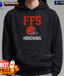 Stylish Cleveland Browns FFS helmet hoodie showcasing team pride in vibrant colors and comfortable design.