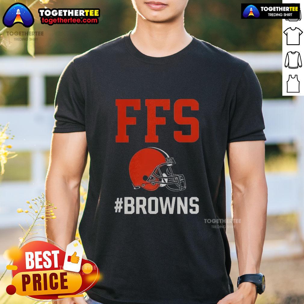 Nice Cleveland Browns Ffs Helmet T Shirt Nice Cleveland Browns FFS helmet T-shirt featuring a bold design, perfect for fans showcasing team spirit and style.