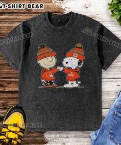 Alt Text: Cleveland Browns Snoopy and Charlie Brown Best Friends T-shirt design featuring vibrant graphics and team colors.