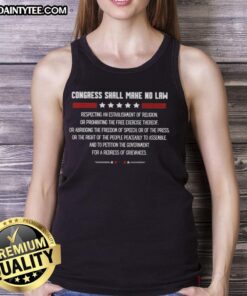 Nice Congress Shall Make No Laws For A Redress Of Grievances tank top featuring a bold graphic design.