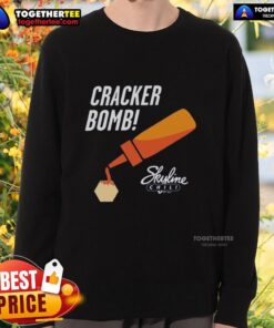 Cozy Nice Cracker Bomb Skyline Sweatshirt featuring a vibrant city skyline design, perfect for casual wear.