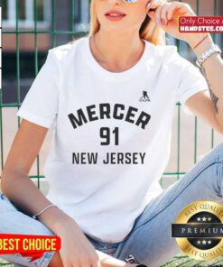 Nice Dawson Mercer New Jersey Devils ice hockey ladies tee with name and number 91 design