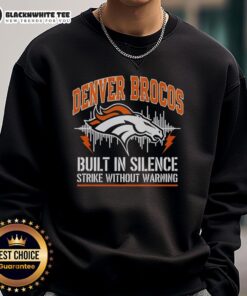 Cozy Denver Broncos Built-In Silence Strike sweatshirt, perfect for fans seeking style and comfort in team apparel.