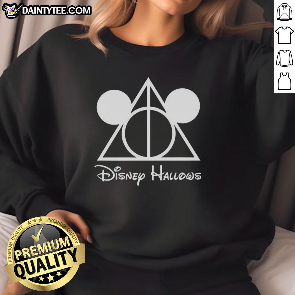 nice-disney-hallows-mickey-mouse-x-deathly-hallows-sweatshirt Nice Disney Hallows Mickey Mouse X Deathly Hallows sweatshirt featuring a unique design blending Disney and Harry Potter themes.