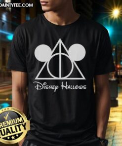 Nice Disney Hallows Mickey Mouse X Deathly Hallows T-Shirt featuring iconic designs for fans of both franchises.