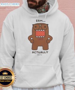 Alt Text: Cute Domo Kun cartoon monster hoodie featuring vibrant colors, perfect for fans of quirky apparel and anime style.