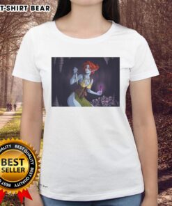 Stylish Dunmer Dark Elf ladies tee featuring intricate designs inspired by fantasy culture, perfect for gamers and fans.