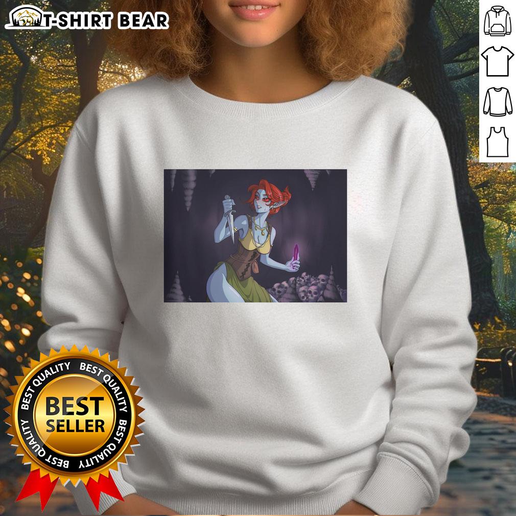 Nice Dunmer Dark Elf Sweatshirt Stylish Nice Dunmer Dark Elf sweatshirt featuring unique graphics, perfect for fans of fantasy and gaming apparel.