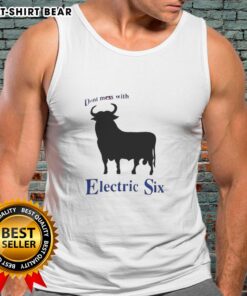 Nice Electric Six 'Don't Mess With Bull' tank top featuring bold graphics and vibrant colors for stylish summer wear.