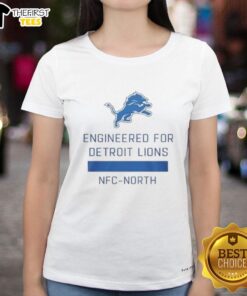 Nice engineered Detroit Lions NFC North ladies tee featuring team logo and stylish design for female fans.