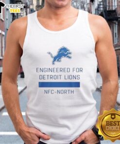 Nice engineered tank top for Detroit Lions fans, showcasing NFC North pride with stylish design and comfortable fit.
