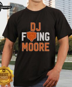 Nice Fcking DJ Moore Chicago Bears NFL 2025 T-Shirt featuring bold graphics for fans and collectors.