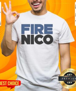 Cool 'Nice Fire' Nico Dallas Mavericks T-Shirt featuring vibrant graphics and team colors for fans and collectors.