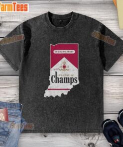 Indiana Hoosiers Football washed t-shirt featuring 'In Cig We Trust' design for Nice Flippin Champs fans.
