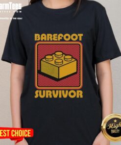 Nice-Foot-Brick-Survivor-Barefoot-Lego-Survivor-Ladies-Tee