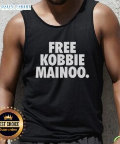 Alt Text: Stylish Nice Free Kobbie Mainoo Manchester United FC tank top, perfect for fans and casual wear.