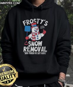 Cozy Nice Frostys Snow Removal Hoodie in vibrant colors, perfect for winter outdoor activities and staying warm.