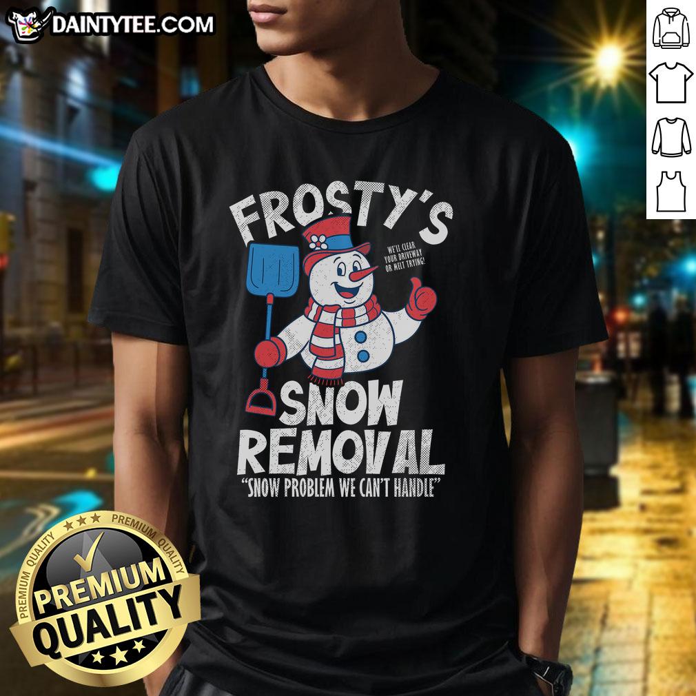 nice-frostys-snow-removal-t-shirt Nice Frostys Snow Removal T-Shirt featuring a stylish design for winter enthusiasts and snow removal professionals.