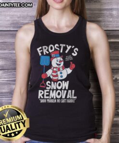 Nice Frostys Snow Removal Tank Top featuring a winter-themed design perfect for snow lovers and outdoor activities.
