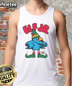 Nice Ft Wright Drama Elf Jr Tank Top featuring vibrant colors and playful design for kids' summer fashion.