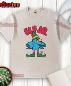 Alt Text: Nice Ft. Wright Drama Elf Jr. washed t-shirt featuring a vibrant design, perfect for fans of the show.