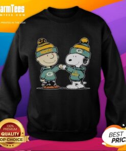 Nice Green Bay Packers Snoopy and Charlie Brown Best Friends sweatshirt featuring playful graphics and team colors.