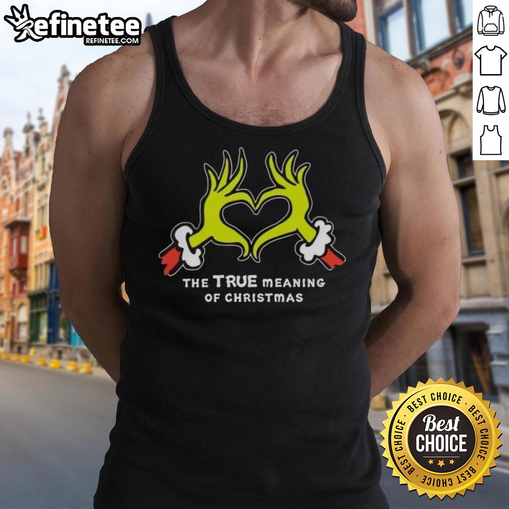 nice-grinch-hands-heart-the-true-meaning-of-christmas-tank-top Nice Grinch hands forming a heart on a tank top, capturing the true meaning of Christmas in a festive design.