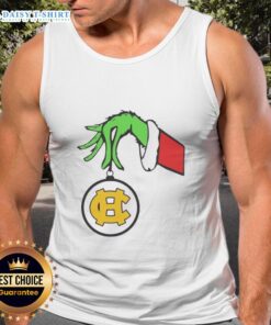 Grinch-themed tank top for Harris County High School Christmas 2025, perfect for festive holiday celebrations.