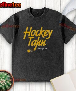 Nice washed hockey t-shirt from Pittsburgh, PA featuring a stylish design perfect for fans and casual wear.