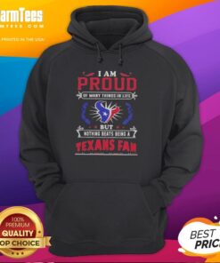 Alt Text: Houston Texans fan proudly wearing a hoodie, celebrating love for football and team spirit.