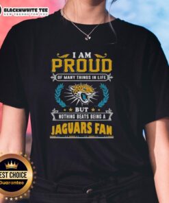 Alt Text: Ladies tee celebrating pride in being a Jacksonville Jaguars fan with vibrant design and team colors.