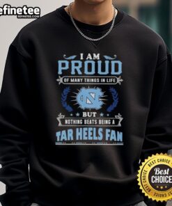 North Carolina Tar Heels fan sweatshirt showcasing pride with a bold design celebrating team spirit and loyalty.
