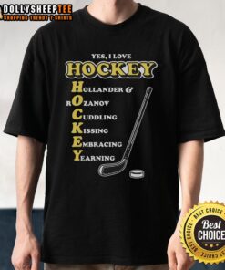 Nice I Love Hockey Acronym T-Shirt featuring a bold design perfect for hockey fans and casual wear enthusiasts.