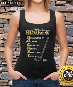 Nice I Love Hockey acronym tank top in vibrant colors, perfect for hockey fans and summer sports apparel.