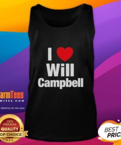 Nice I Love Will Campbell New England Patriots football lover tank top featuring team colors and logo.