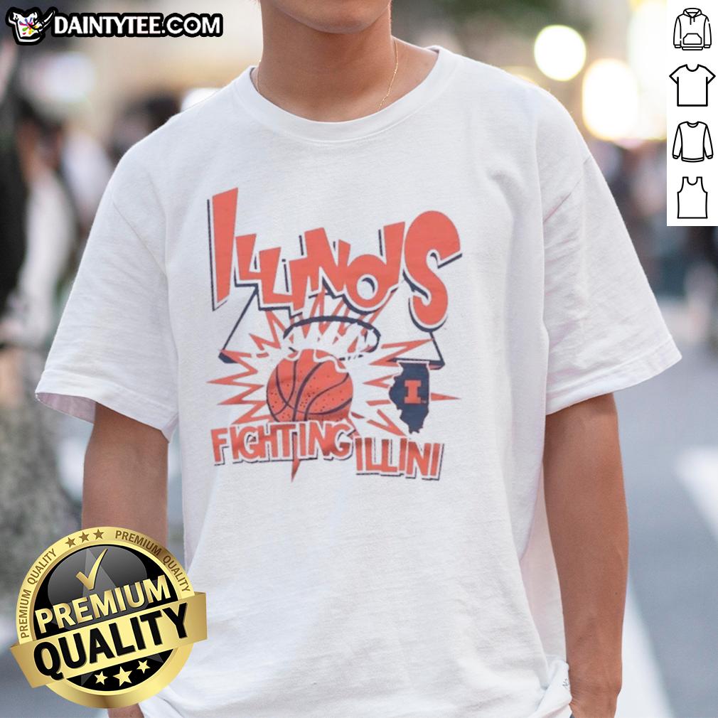 nice-illinois-fighting-illini-basketball-slam-t-shirt Alt Text: Nice Illinois Fighting Illini Basketball Slam T-Shirt featuring vibrant team colors and bold graphics for fans.