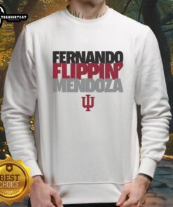 Nice Indiana Hoosiers Football sweatshirt honoring Fernando Flippin Mendoza as Player of the Year.