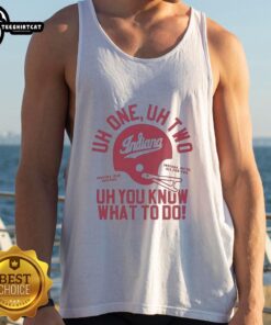 Nice Indiana Hoosiers Football helmet tank top featuring spirited design, perfect for fans and game day wear.