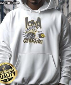 Nice Iowa Hawkeyes Go Hawks Slam Hoodie in black, showcasing team spirit and style for fans and athletes alike.