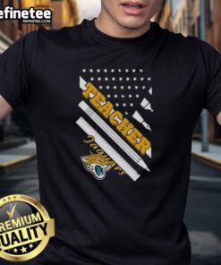 Nice Jacksonville Jaguars Football X Teacher American Flag T-Shirt