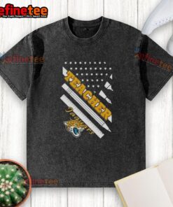 Nice-Jacksonville-Jaguars-Football-X-Teacher-American-Flag-Washed-T-Shirt
