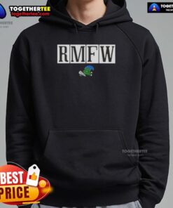 Alt Text: Jon Sumrall wearing a Tulane Green Wave hoodie at RMFW event, showcasing team spirit and style.