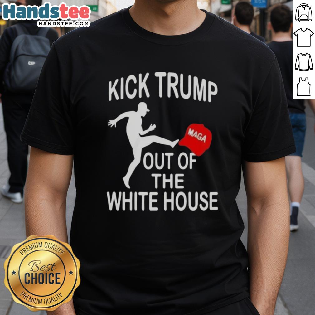 nice-kick-trump-maga-red-hat-out-of-the-white-house-t-shirt-1 Nice Kick Trump MAGA Red Hat Out Of The White House T-Shirt design featuring bold text and vibrant colors.