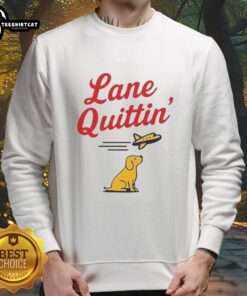 Alt Text: Lane Kiffin football coach sweatshirt featuring a dog and airplane design, perfect for fans and casual wear.