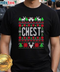 Nice Liz Langston Chest Christmas T-Shirt featuring festive design and vibrant colors, perfect for holiday celebrations.