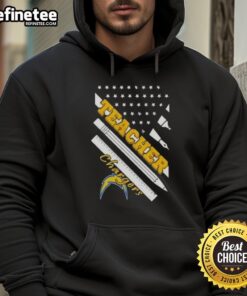 Nice-Los-Angeles-Chargers-Football-X-Teacher-American-Flag-Hoodie