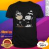 Nice Los Angeles Raiders Snoopy and Charlie Brown Best Friends T-Shirt featuring iconic cartoon characters in team colors.