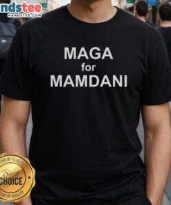 Nice Maga For Mamdani Zohran Mayor T-Shirt featuring a bold design supporting Zohran Mamdani's campaign.