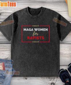 Women wearing 'Nice Maga' t-shirts with a controversial message, promoting discussions on women's rights and empowerment.